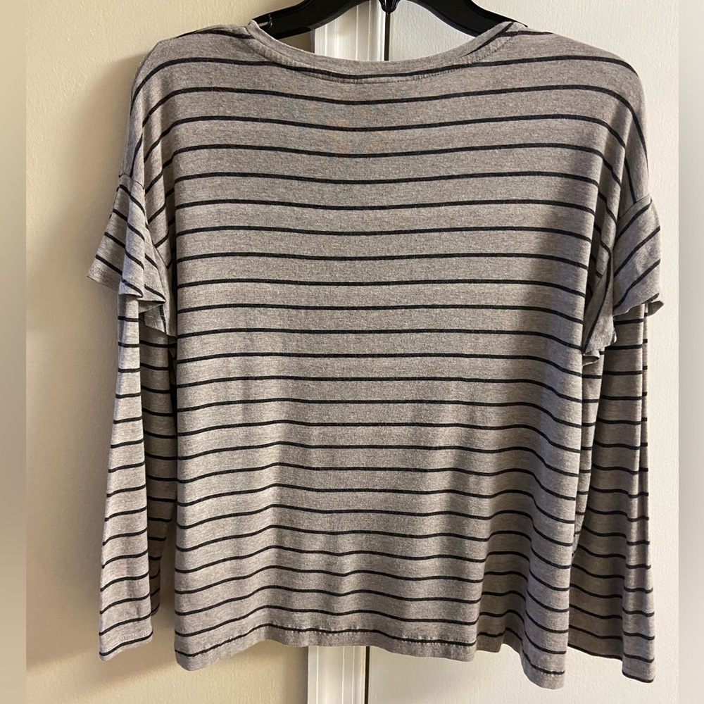 Dolan Anthropologie left coast collection crewneck blouse striped Large - Picture 4 of 6